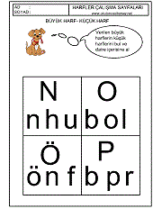 okuma yazmaya geçiş çalışmaları büyük küçük harf